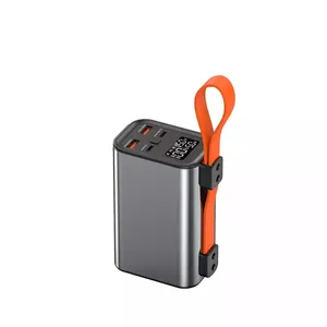 Bateria de polímero de li pd100w, bateria para carregamento móvel, display de lcd, portátil, 30000mah