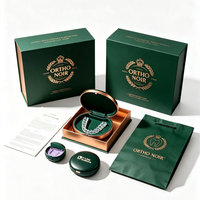 Boîte d'emballage dentaire rigide magnétique personnalisée, boîte en papier pour aligneur orthodontique avec poche, logo imprimé, boîte cadeau haut de gamme