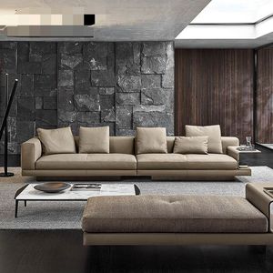 Divano in Pelle Segmentato dal Design Unico che Rompe le Regole del Design Tradizionale <span class=keywords><strong>e</strong></span> le Combinazioni Creative dei <span class=keywords><strong>Divani</strong></span> - Product Image 3