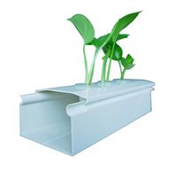 Système de culture hydroponique en serre avec tubes NFT, tuyaux en PVC plastique, canal NFT pour la culture de légumes