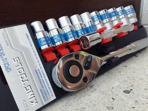 19 cái xe công cụ chẩn đoán 50BV30 Ổ Cắm Cờ Lê Bộ công cụ với Giá Nhựa - Product Image 5