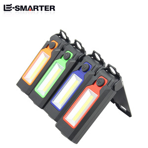 ไฟฉายทำงาน Le-Smarter Cob 30000h แบบ LED ชาร์จไฟได้ พกพาสะดวก ใช้สำหรับตั้งแคมป์ มีแม่เหล็ก ปรับพับได้ - Product Image 1