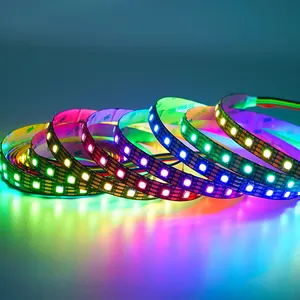 RGB Addressable LED Strip HD107S DC 5V LED Strip Light 16.4ft 300LEDs Dream Color Programmable Digital Flexible Pixel Rope Light