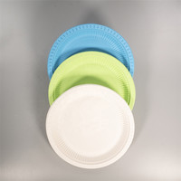 Plats de fête en amidon de maïs et en plastique élégants biodégradables et jetables