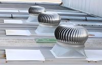 Ventilateur de toit industriel en acier inoxydable Ventilateur à turbine de toit Cuisine Villa Bâtiment Extérieur Énergie éolienne Ventilateur de toit d'échappement