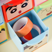 Boîte de rangement de bureau en plastique à 6 compartiments avec logo personnalisé Joytop, style classique, organiseur de papeterie, tiroir de bureau pour étudiants, vente en gros