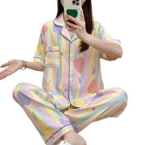 Conjuntos de Pijamas 2025, Pijamas Cortos y Largos para Mujer, Estilo Primavera-Verano - Product Image 5