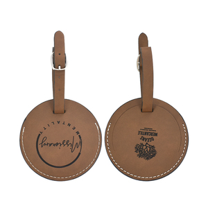 ป้ายติดกระเป๋าเดินทางหนัง PU สำหรับเป็นของขวัญของที่ระลึกงานพิมพ์ลายด้วยเลเซอร์ดีไซน์ใหม่ออกแบบได้ตามต้องการ - Product Image 1