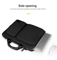 Logo personnalisé tout-en-un ordinateur portable sac à bandoulière Messenger étanche 15.6 17 pouces étui portable en polyester pour hommes femmes