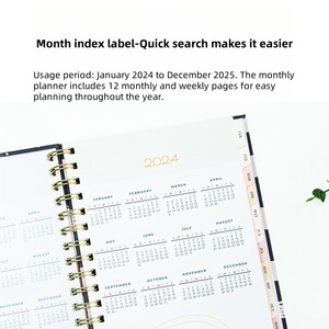 Tiên tiến cảm giác chương trình nghị sự máy tính xách tay 2025 lịch trình máy tính xách tay hàng tuần kế hoạch dày A5 lịch xoắn ốc lập kế hoạch máy tính xách tay - Product Image 4