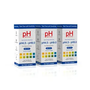 Kertas tes pH presisi tinggi kertas uji deteksi presisi 4.5-9 kertas uji deteksi ekstensif 50 buah