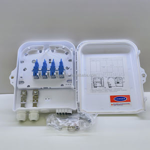 Caja de Distribución de Fibra Óptica Impermeable de Buena Calidad, 2 Entradas y 8 Salidas, con Conector SC/UPC Monomodo, Divisor Óptico PLC 1x8 - Product Image 1