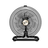 Grand Ventilateur de Sol Professionnel à Quatre Vitesses, Tête Oscillante, Commande Mécanique, Vertical, Durable, en Plastique