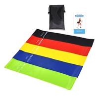 Juego de Bandas de Resistencia de Látex con Logotipo Personalizado, Mini Bandas de Ejercicio para Cadera y Glúteos, para Yoga, Fisicoculturismo y Entrenamiento en Casa