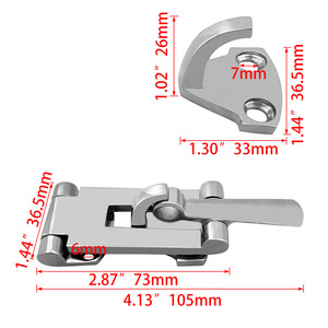 Stainless Steel Latch 316 Marine Hardware For Boat <b>Yacht</b> Replacement Repair - Product Image 2