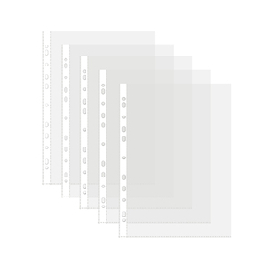 Protège-feuilles transparents en <span class=keywords><strong>polypropylène</strong></span> de haute qualité Foska A4 FC, format lettre et format légal, pour <span class=keywords><strong>classeur</strong></span> à 2, 3 ou 4 anneaux avec 11 trous - Product Image 1