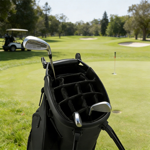 PRIMUS <span class=keywords><strong>GOLF</strong></span> Mayoreo de Lujo <span class=keywords><strong>Bolsa</strong></span> de <span class=keywords><strong>Golf</strong></span> de Cuero PU Negra de Alta Calidad con Soporte/Transporte - Product Image 6