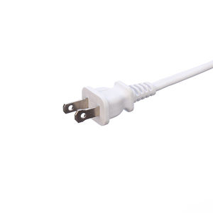 Hot Sell White ETL Standard Polarized 2 Pin Plug With18 <strong>Awg</strong> <strong>Cable</strong> Plug Socket Nema 1-15p to 1-15r Male to Female Extension Cord - Product Image 3