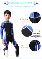 Combinaison de plongée pour enfants avec logo personnalisé, plongée en apnée, triathlon, pêche sous-marine, surf, combinaisons en néoprène de 2,5 mm pour garçons et filles