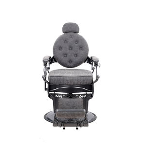 Ghế cắt tóc cổ điển, chân mạ crôm, bọc da tổng hợp dành cho Spa, Salon làm đẹp - Product Image 2