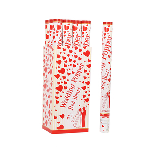 Cannone Spara Coriandoli a Forma di <span class=keywords><strong>Cuore</strong></span> Rosso e Coppia, Elegante e Romantico per Matrimoni e Feste - Product Image 6