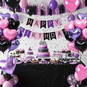 New Design Pure Color 18 Inch Heart Star Foil Helium Balloons for Wedding Valentine's Day Mother's Day Decorations <b>Halloween</b> - Product Image 3
