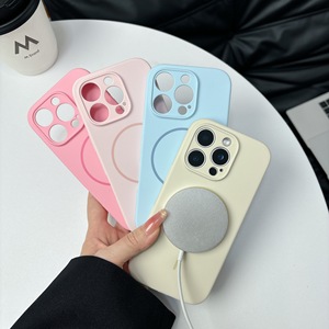 Chất lượng cao Máy ảnh ống kính bảo vệ chất lỏng Silicone từ trường hợp điện thoại cho <span class=keywords><strong>Iphone</strong></span> 17 Pro Max với bao bì hộp - Product Image 5