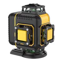 Nouveau niveau Laser multifonctionnel 16 lignes 4D outil mesure verticale et horizontale auto-nivelant pour la Construction