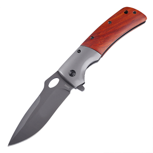 Couteau <span class=keywords><strong>OKAPI</strong></span> en acier inoxydable de haute qualité, transport rapide, avec manche en bois, couteau de chasse pliable pour l'extérieur - Product Image 6