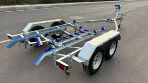 <span class=keywords><strong>Remorque</strong></span> de <span class=keywords><strong>bateau</strong></span> à double essieu galvanisée de 5,8 m, prix d'usine, avec authentification CE VIN DOT, adaptée aux bateaux de 5 m - Product Image 3