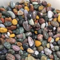 Vente en gros de copeaux de pierre de jaspe océanique naturelle pour la guérison, artisanat en cristal en vrac pour la décoration