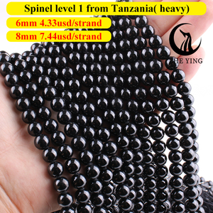 Zhe Ying 6/8/10mm perles <span class=keywords><strong>de</strong></span> spinelle pierre bijoux collier Bracelet perles <span class=keywords><strong>de</strong></span> pierre naturelle pour la fabrication <span class=keywords><strong>de</strong></span> bijoux perles <span class=keywords><strong>de</strong></span> pierre <span class=keywords><strong>de</strong></span> spinelle naturelle - Product Image 2