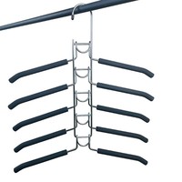 Cintre pour vêtements gain de place, 5 en 1, cintre rembourré en mousse antidérapante, organisateur et rangement pour placard, pour manteau, pull, costume, t-shirt