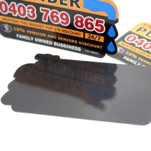 Aimants de réfrigérateur promotionnels personnalisés pour plombiers et électriciens, cartes magnétiques publicitaires pour entreprises et promotion - Product Image 5