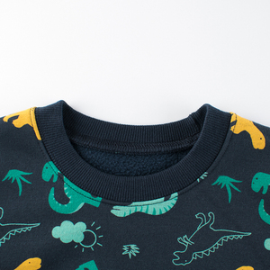 Sudadera de Cuello Redondo Lisa de Algodón y Poliéster para Niños y Bebés, Sudadera para Niños Pequeños - Product Image 3