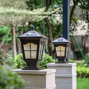 Lampes solaires à LED pour piliers, étanches, en alliage d'aluminium, durée de vie de 50 000 heures, pour la décoration de clôtures et de portails de jardin - Product Image 3