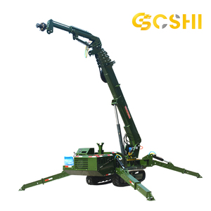 <b>Spider</b> Crane 5 Ton 8 10T 12 Mini Crawler Long 17m 21m With Fly Jib 15m 18m 19m Powered Telescopic Industrial Crawler Cran - Product Image 4