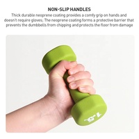 Haltères en néoprène antidérapants bon marché 1-10 kg, poids de main à prise souple codés par couleur, salle de sport à domicile, exercices pour femmes et hommes, haltères pour les bras, Pilates