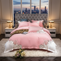 Parures de lit de luxe en coton 100% 400TC pour lits doubles, queen et king, draps brodés et housses de couette – Vente en gros à prix abordable
