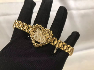 Bracciale Personalizzato in Acciaio Inossidabile con Ciondolo a Farfalla con Zirconi CZ e Pietra Portafortuna, Stile Nugget Rollie - Product Image 6