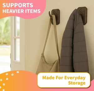 Porte-laisse pour chien en fonte, montage <span class=keywords><strong>mural</strong></span>, robuste, organisateur multifonction, 2 crochets pour <span class=keywords><strong>clés</strong></span>, manteau, harnais - Décoration rustique, cadeau pour animaux de compagnie - Product Image 5