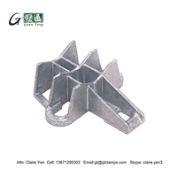 Braket Penyangga Kabel Drop FTTH dari Paduan Aluminium untuk Pemasangan Tiang Model Guan Tong UPB