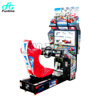 Simulateur de course à écran de 32 pouces Jeux d'arcade de course Outrun Machine de jeu d'arcade Machine de jeu à pièces Jeu de course de voiture