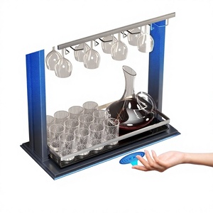 ตู้เก็บแก้วไวน์อัจฉริยะ Particle Smart Cabinet พร้อมชั้นวางแบบดึงออกได้ สวิตช์สัมผัส อลูมิเนียม สแตนเลส ป้องกันฝุ่น รุ่น J256-900 สวิตช์แบบสัมผัส - Product Image 2