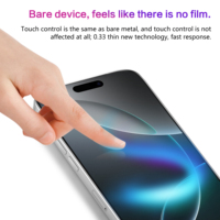 Protecteur d'écran antistatique et incassable, anti-poussière et anti-éblouissement, entièrement collé, OEM personnalisé, pour iPhone 17 Pro Max, 9h, verre de protection