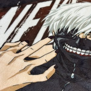 Couverture en flanelle Tokyo Ghoul <span class=keywords><strong>Ken</strong></span> <span class=keywords><strong>Kaneki</strong></span>, douce, imprimée avec des motifs d'anime, pour canapé-lit, confortable, chaude, moderne, décoration d'intérieur pour toutes les saisons - Product Image 4
