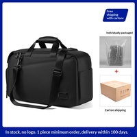 Sac de voyage en nylon imperméable pour homme avec fermeture éclair - Grande capacité, idéal pour la gym et les affaires, séparation sec/humide, option logo personnalisé