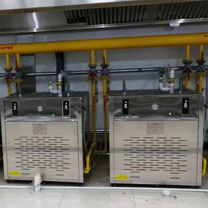 Chaudière à <span class=keywords><strong>vapeur</strong></span> industrielle au gaz 200 kg/h en acier inoxydable, OEM, montée sur châssis, automatique avec écran tactile PLC pour usine textile - Product Image 2