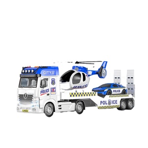 Camion multifonctionnel <span class=keywords><strong>de</strong></span> chantier avec <span class=keywords><strong>hélicoptère</strong></span> et voiture, jeu <span class=keywords><strong>de</strong></span> société et jouet pour enfants - Product Image 1