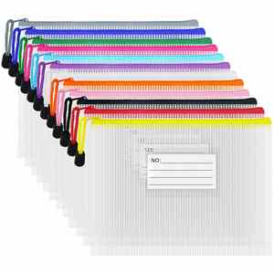Carpeta de Archivo Transparente Impermeable A4 con Cierre, Organizador de Documentos de Plástico para Oficina, Escuela, Exámenes y Almacenamiento de Papeles - Product Image 2